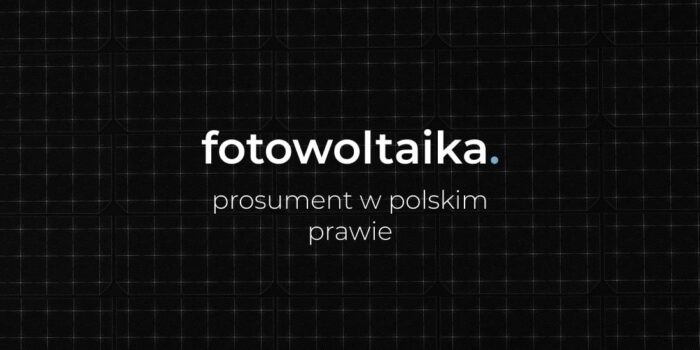 Prosument w ustawie o OZE