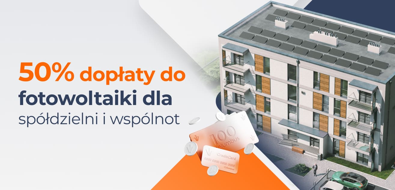 Fotowoltaika na bloku – dopłata dla spółdzielni i wspólnot wyniesie 50%